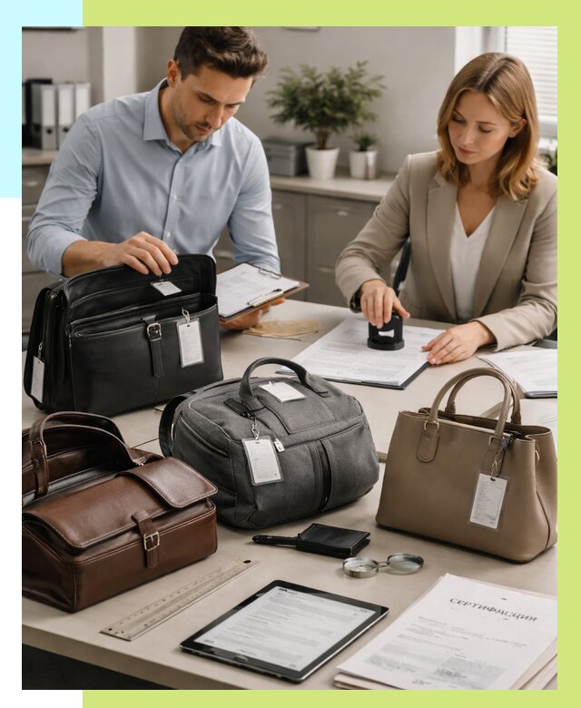 Сертификация сумок в Братске от 7653 руб. | Алешин-Брт