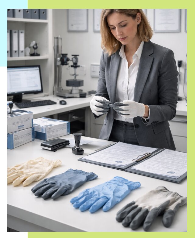 Сертификация перчаток в Братске от 8673 р. | Алешин-Брт