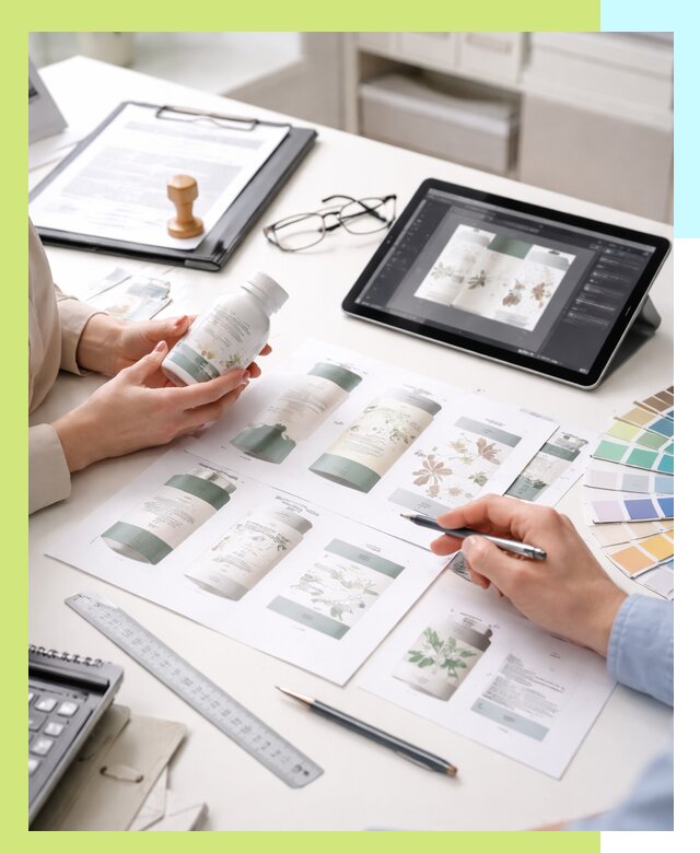 Профессиональная разработка дизайна и текста этикетки продукции в Братске