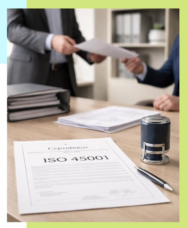 Сертификат ISO 45001 в Братске под ключ от 45918 р. | Алешин-Брт